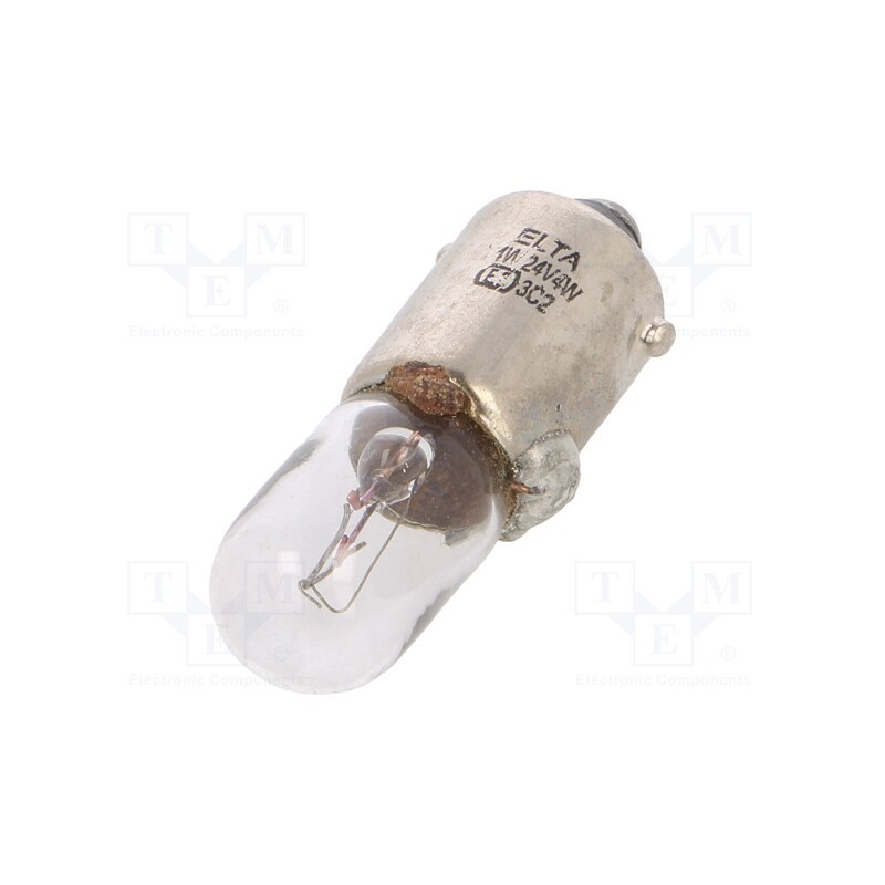 50 pcs : EB0249TB - Filament lamp: automotive, BA9S, transparent, 24V, 4W, VISIONPRO