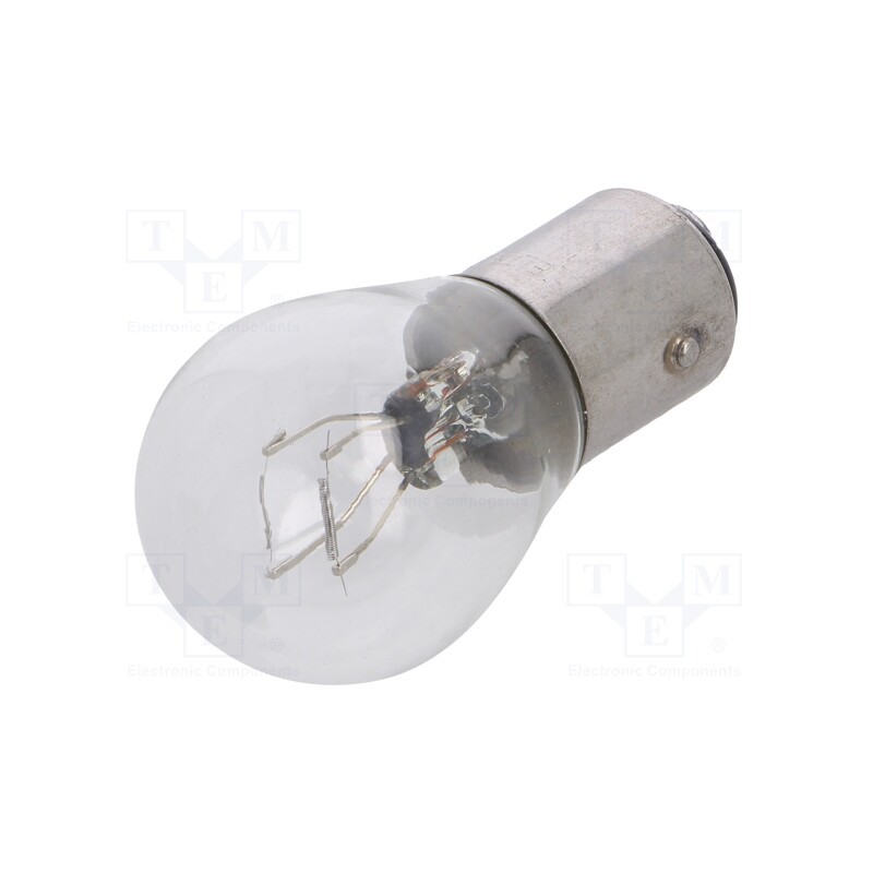 50 pcs : EB0380TB - Filament lamp: automotive, BAY15D, transparent, 12V, 21/5W