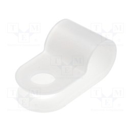 50 pcs : FIX-CC-20 - Fixing clamp, Cable P-clips, ØBundle : 6.5mm, polyamide, natural