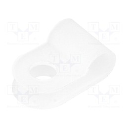 50 pcs : FIX-CC-19 - Fixing clamp, Cable P-clips, ØBundle : 4.5mm, polyamide, natural