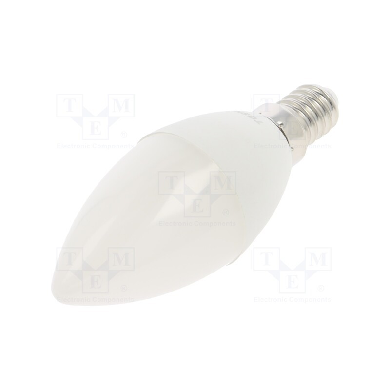 10 pcs : DELS-CD444P714AE21 - LED lamp, neutral white, E14, 230VAC, 470lm, 4.7W, 180°, 4000K
