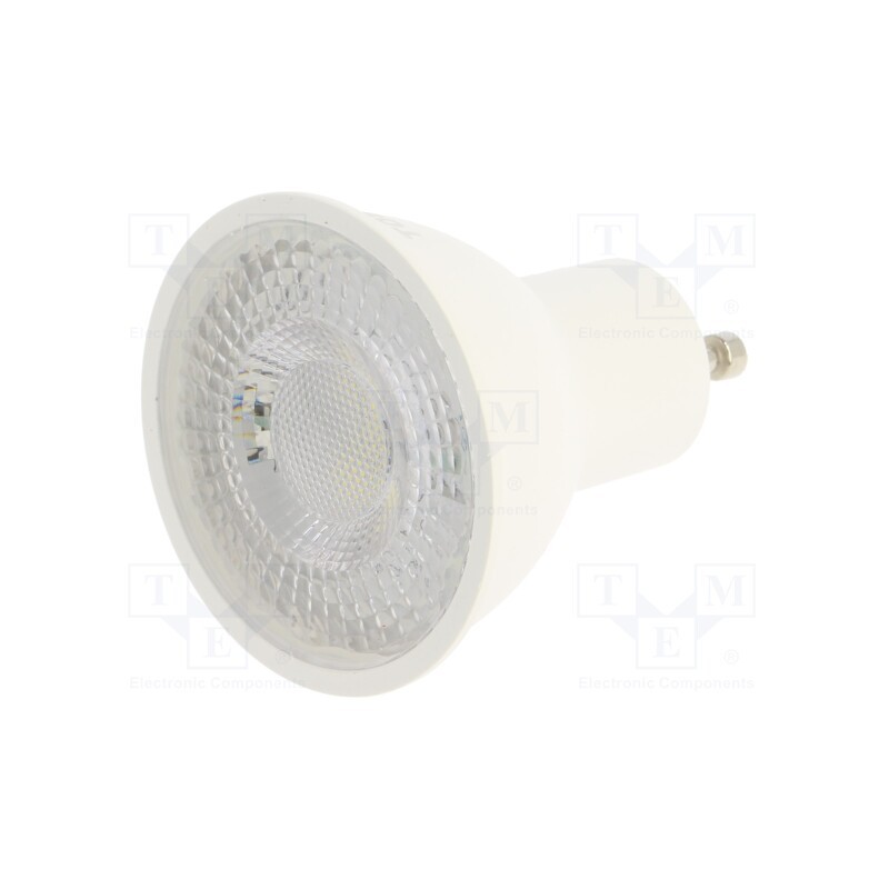 10 pcs : DELS-GUC4004T8AE21 - LED lamp, cool white, GU10, 230VAC, 345lm, 4W, 38°, 6500K, CRImin: 80