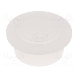 50 pcs : 420085-17 -AS - Plugs, Body: semi-transparent, Out.diam: 27mm, H: 12mm, Mat: LDPE