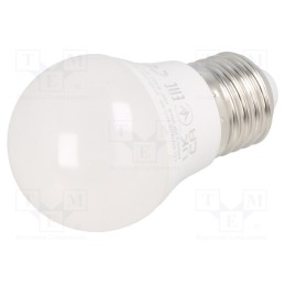 10 pcs : LD-SMNGB45C-30 - LED lamp, neutral white, E27, 230VAC, 255lm, 3W, 160°, 4000K