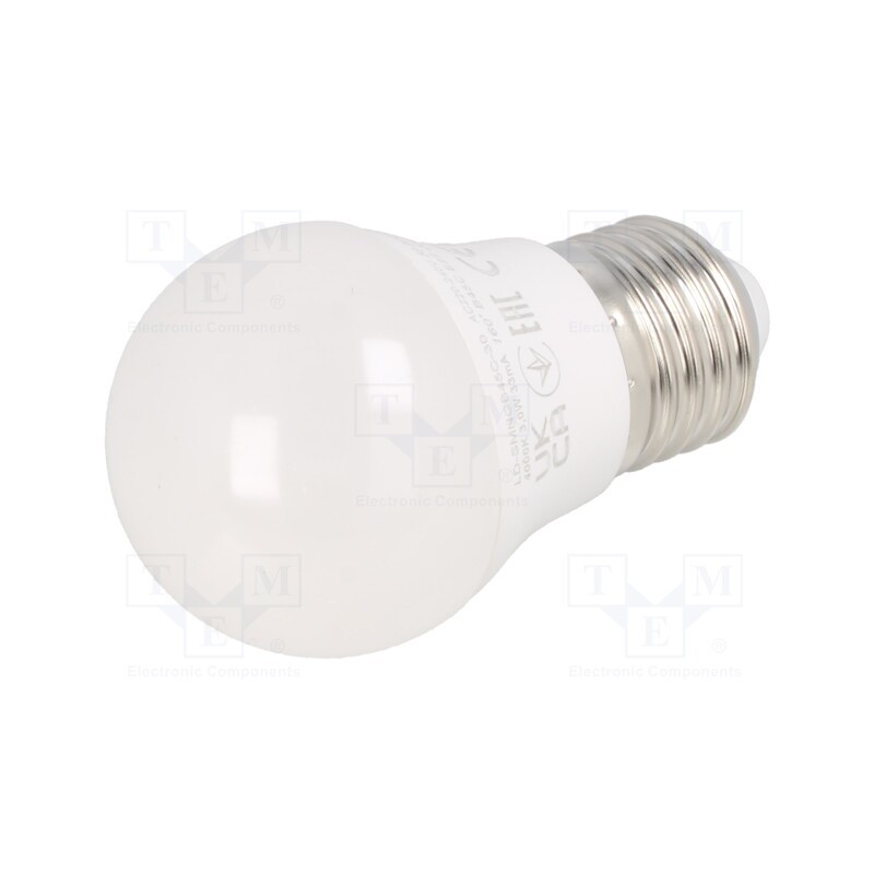 10 pcs : LD-SMNGB45C-30 - LED lamp, neutral white, E27, 230VAC, 255lm, 3W, 160°, 4000K