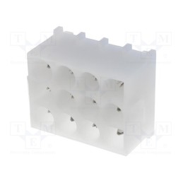 10 pcs : 350433-1 - Socket, wire-wire/PCB, male, Universal MATE-N-LOK, 6.35mm, PIN: 12