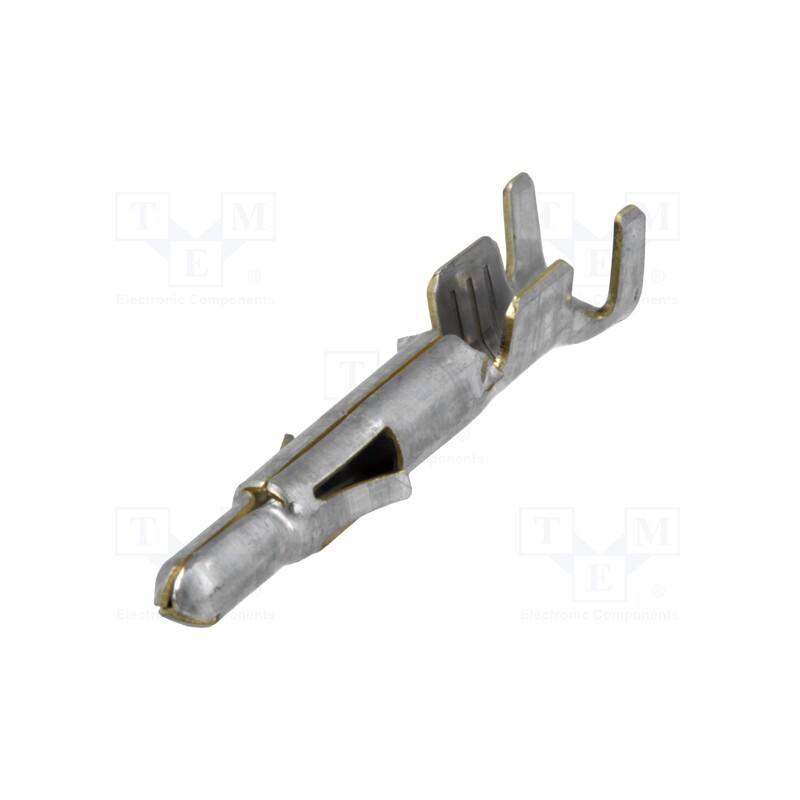 50 pcs : 350547-1 - Contact, male, brass, tinned, 0.5÷2mm2, 20AWG÷14AWG, bulk, crimped