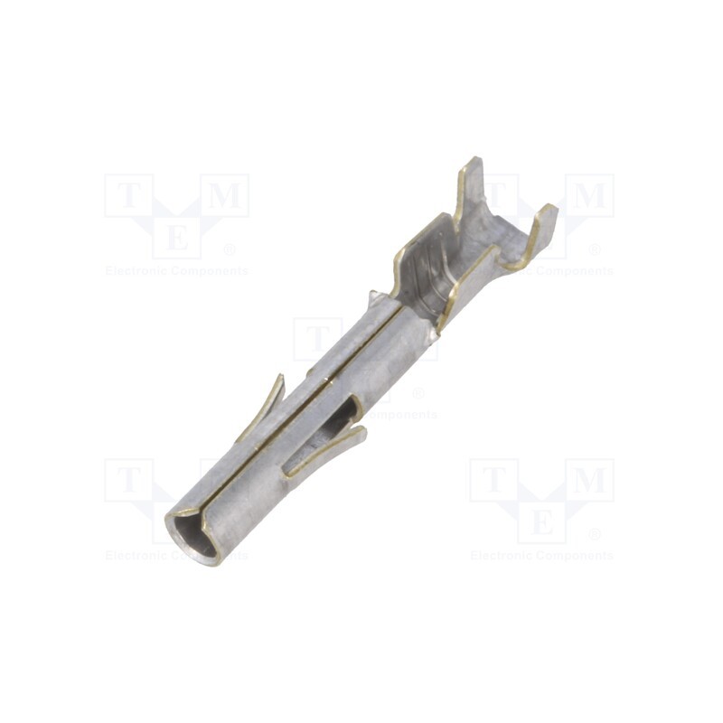 50 pcs : 350550-1 - Contact, female, brass, tinned, 0.5÷2mm2, 20AWG÷14AWG, bulk, 6.35mm