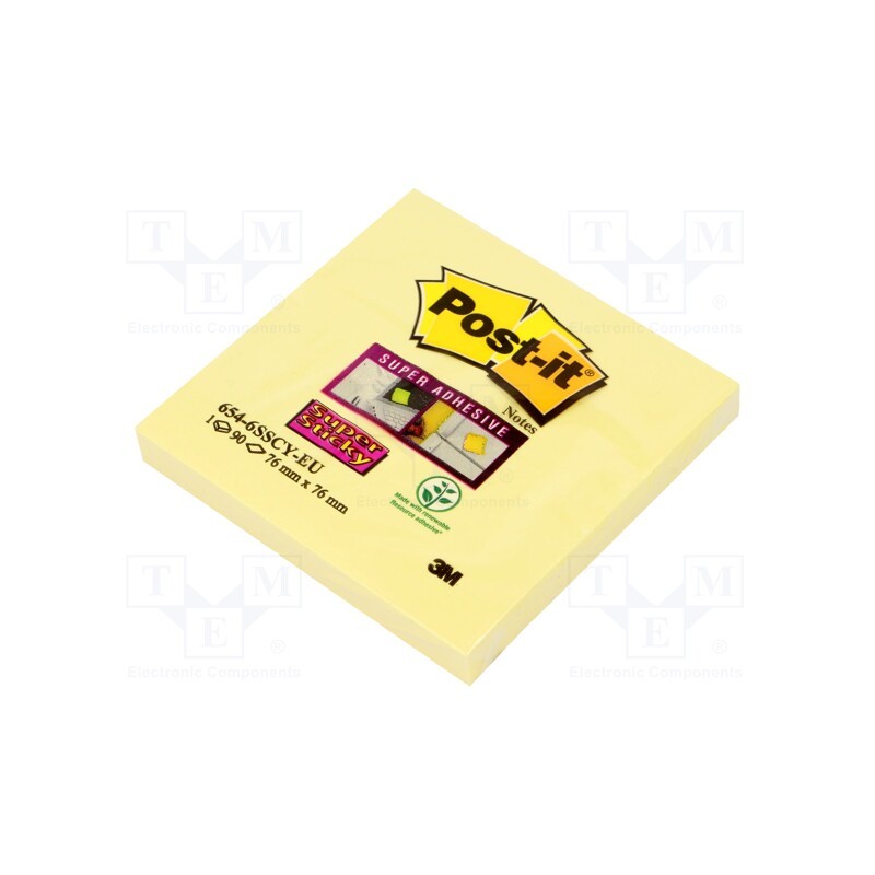 10 pcs : 51141968797 - Sticky notes, 76x76mm, yellow