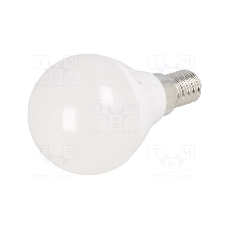 10 pcs : LD-SMZGB45B-30 - LED lamp, cool white, E14, 230VAC, 255lm, 3W, 160°, 6400K