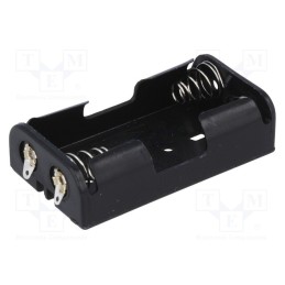 10 pcs : BH-321-1D - Holder, AA,R6, Batt.no: 2, soldering lugs, black
