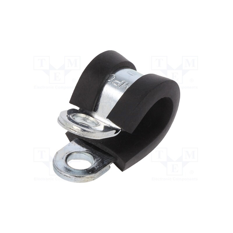 10 pcs : LKD10809 - Fixing clamp, ØBundle : 8mm, steel, Cover material: EPDM, DL, W1
