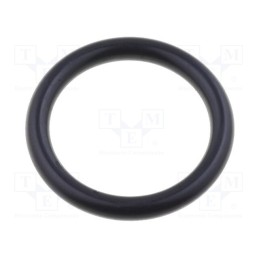 50 pcs : 53102010 - O-ring gasket, NBR rubber, Thk: 2mm, Øint: 13mm, M16, black