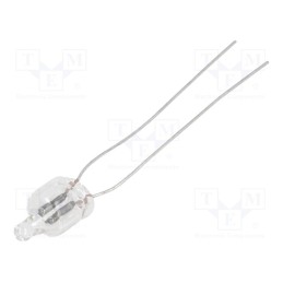 50 pcs : NEON-5 - Filament lamp: neon, orange, 90VDC, 65VAC, 0.3mA, Ø: 6mm, L: 12mm