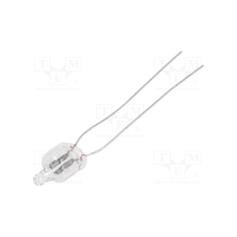 50 pcs : NEON-5 - Filament lamp: neon, orange, 90VDC, 65VAC, 0.3mA, Ø: 6mm, L: 12mm