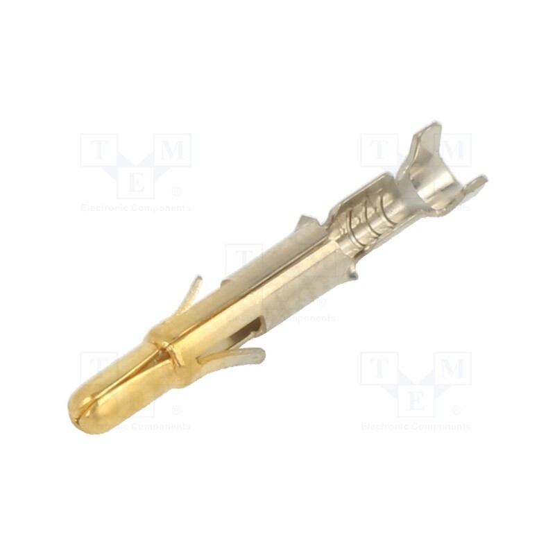 10 pcs : 350690-7 - Contact, male, brass, selectively gold plated, 0.2÷0.8mm2, bulk