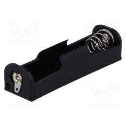 10 pcs : BH-311-1D - Holder, AA,R6, Batt.no: 1, soldering lugs, black