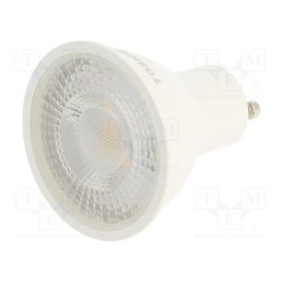 10 pcs : DELS-GU345P5T8AE21 - LED lamp, warm white, GU10, 230VAC, 450lm, 5.5W, 38°, 3000K