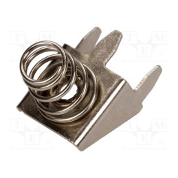 50 pcs : 309B - Spring contact, AA,R6, Batt.no: 1, soldered, Contacts: steel