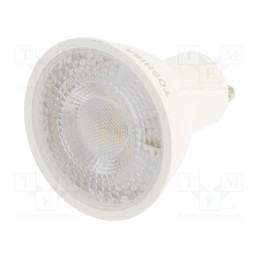 10 pcs : DELS-GU445P5T8AE21 - LED lamp, neutral white, GU10, 230VAC, 450lm, 5.5W, 38°, 4000K
