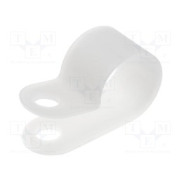 50 pcs : FIX-CC-7 - Fixing clamp, Cable P-clips, ØBundle : 12.8mm, polyamide, natural