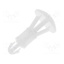 50 pcs : FIX-RCC-10 - Assembly stud, polyamide, L: 10mm, snap fastener, natural, UL94V-2