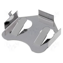 10 pcs : 3007 - Clip, CR2430,DL2430, PCB, H: 3.7mm, Ø: 24mm