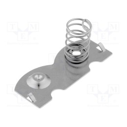 50 pcs : 224-1C - Contact, AA,R6, Batt.no: 2, push-in, Contacts: brass