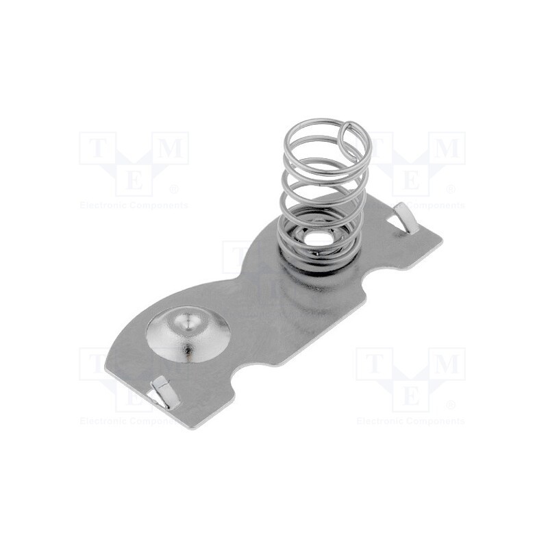 50 pcs : 224-1C - Contact, AA,R6, Batt.no: 2, push-in, Contacts: brass