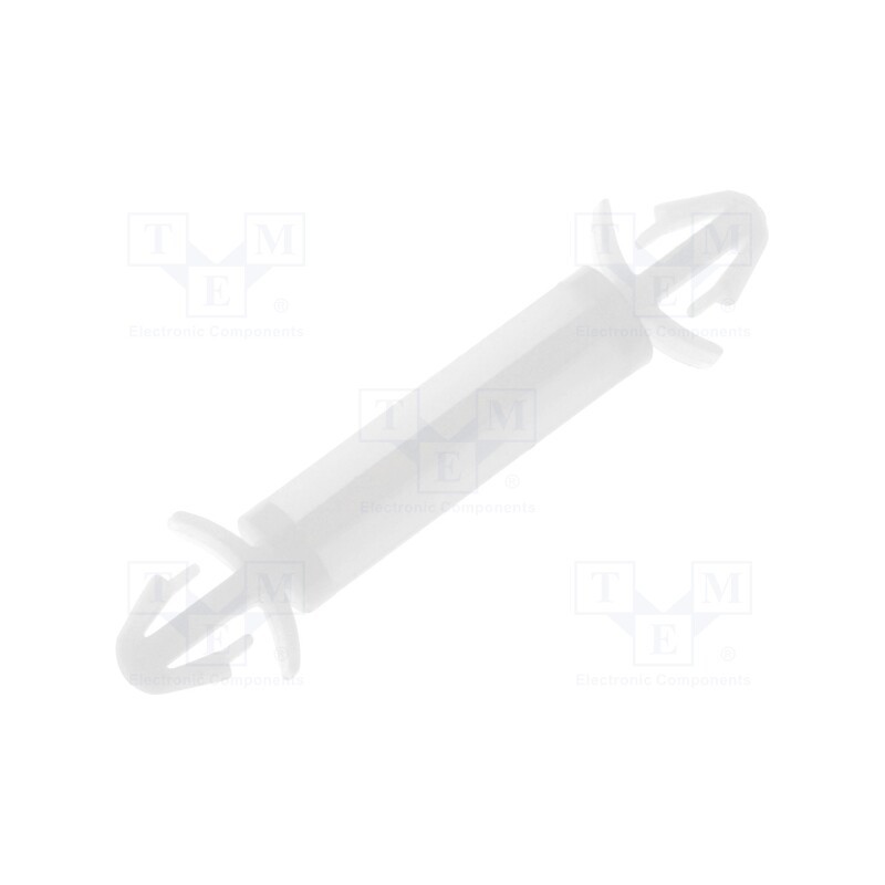50 pcs : FIX-LCF-16 - PCB distance, polyamide, L: 16mm, latch/latch, natural, UL94V-2