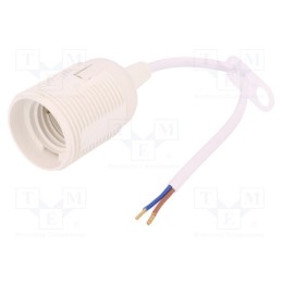 10 pcs : D.3006MA - Lampholder: for lamp, E27, Body: white, Ø: 41mm, Mat: thermoplastic