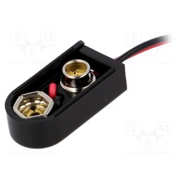 10 pcs : 84-4 - 6F22 connector, 6F22,6LR61, Type: longitudinal (high profile)