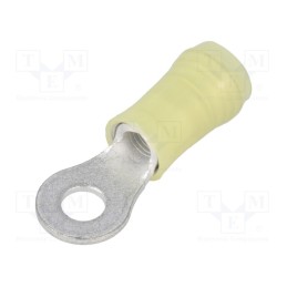 10 pcs : 35108 - Tip: ring, M4, Ø: 4.34mm, 3÷6mm2, crimped, for cable, insulated