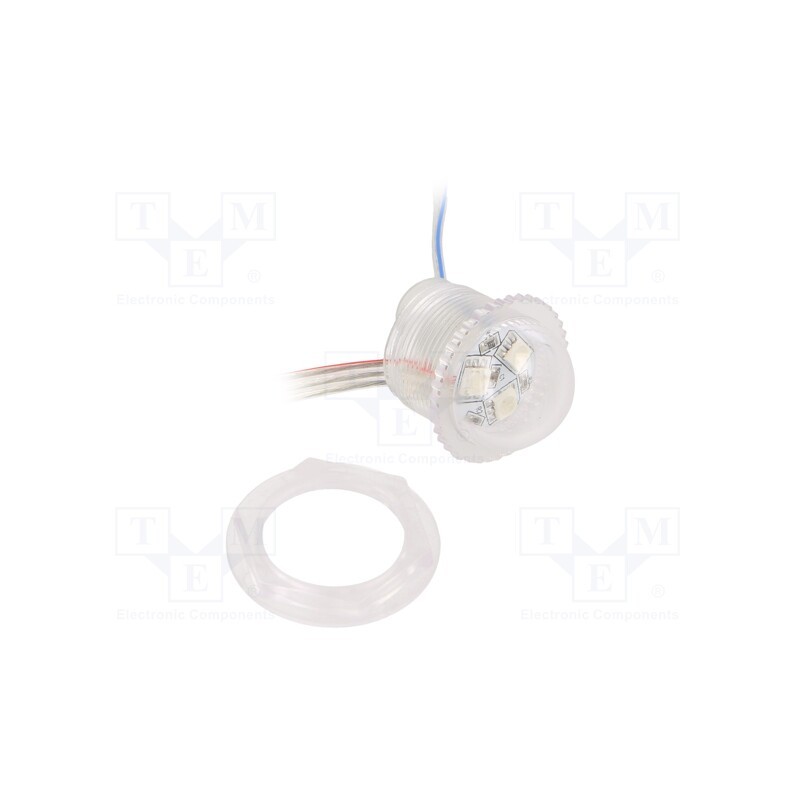10 pcs : P026003CB3SC IP65 - LED, RGB, IP67, 140°, Ø26mm, Controller: UCS1903, 12V