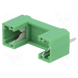 10 pcs : PTF/77 - Fuse holder, cylindrical fuses, THT, 5x20mm, -30÷85°C, 6.3A, green