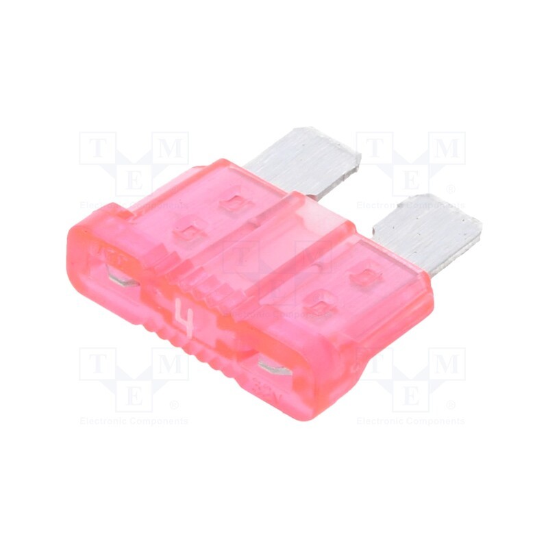 10 pcs : APR-4A - Fuse: fuse, 4A, 32VDC, automotive, 19.1mm, UNIVAL