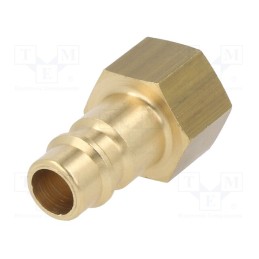 10 pcs : K26 GW14 - Connector, connector pipe, 0÷35bar, brass, NW 7,2, -20÷100°C
