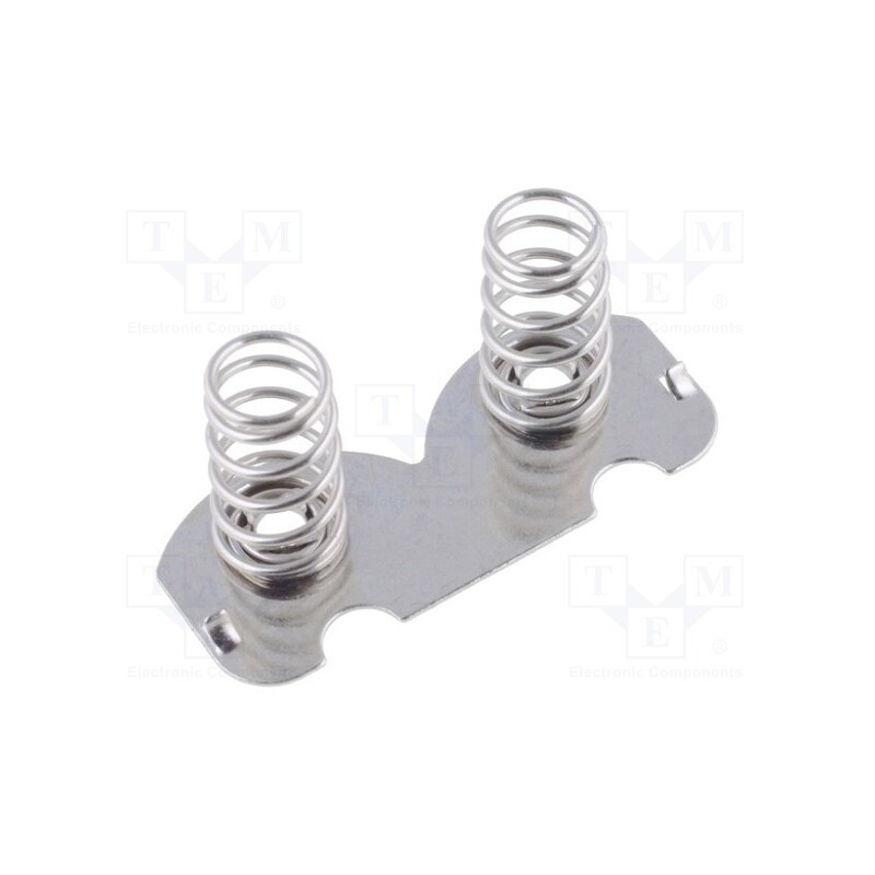 50 pcs : 307F CATHODE-CATHODE - Spring contact, AA,R6, Batt.no: 2, push-in, Contacts: steel