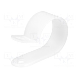 50 pcs : FIX-CC-9 - Fixing clamp, Cable P-clips, ØBundle : 20mm, polyamide, natural