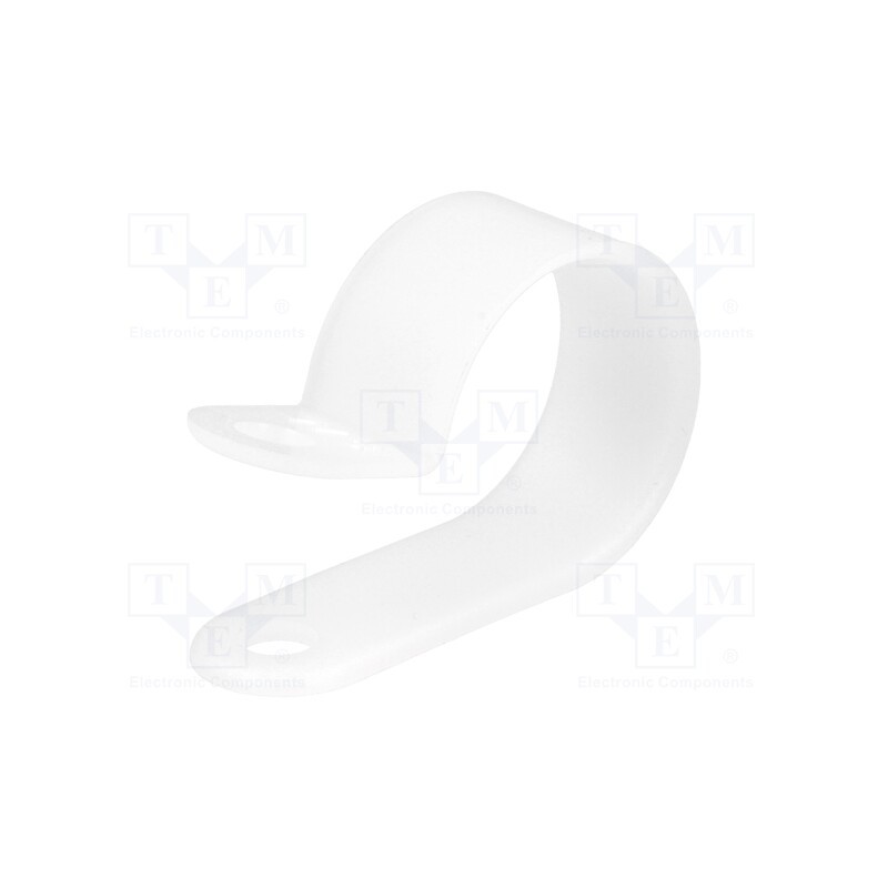 50 pcs : FIX-CC-9 - Fixing clamp, Cable P-clips, ØBundle : 20mm, polyamide, natural