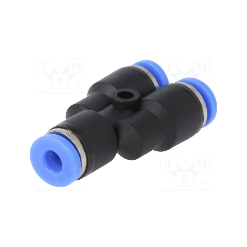 10 pcs : 140.004 - Push-in fitting, Y-Yap spliYYer, -0.95÷15bar, PBT, BLUELINE