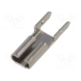 10 pcs : 3544 - Terminal: flat, 2.8mm, 0.8mm, female, THT, brass, tinned, straight