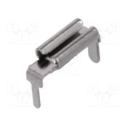 10 pcs : 3545 - Terminal: flat, 2.8mm, 0.5mm, female, THT, brass, tinned, angled 90°