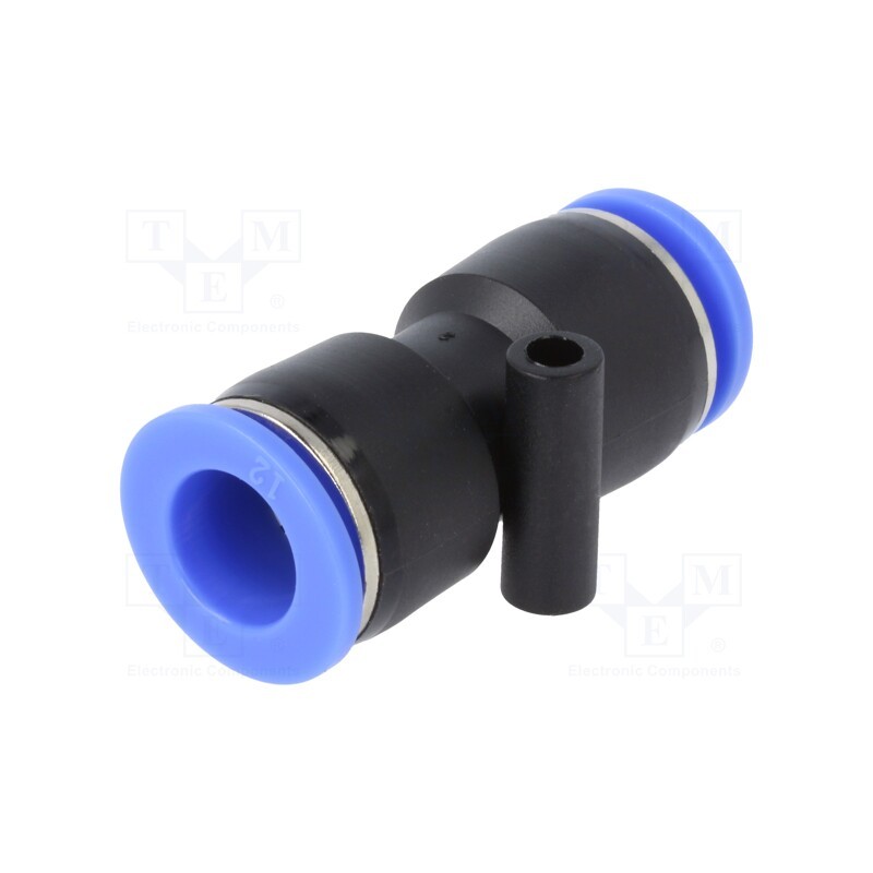 10 pcs : 135.012 - Push-in fitting, straight,inline splice, -0.95÷15bar, PBT