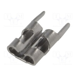 10 pcs : 3548 - Terminal: flat, 4.8mm, 0.5mm, female, THT, brass, tinned, straight
