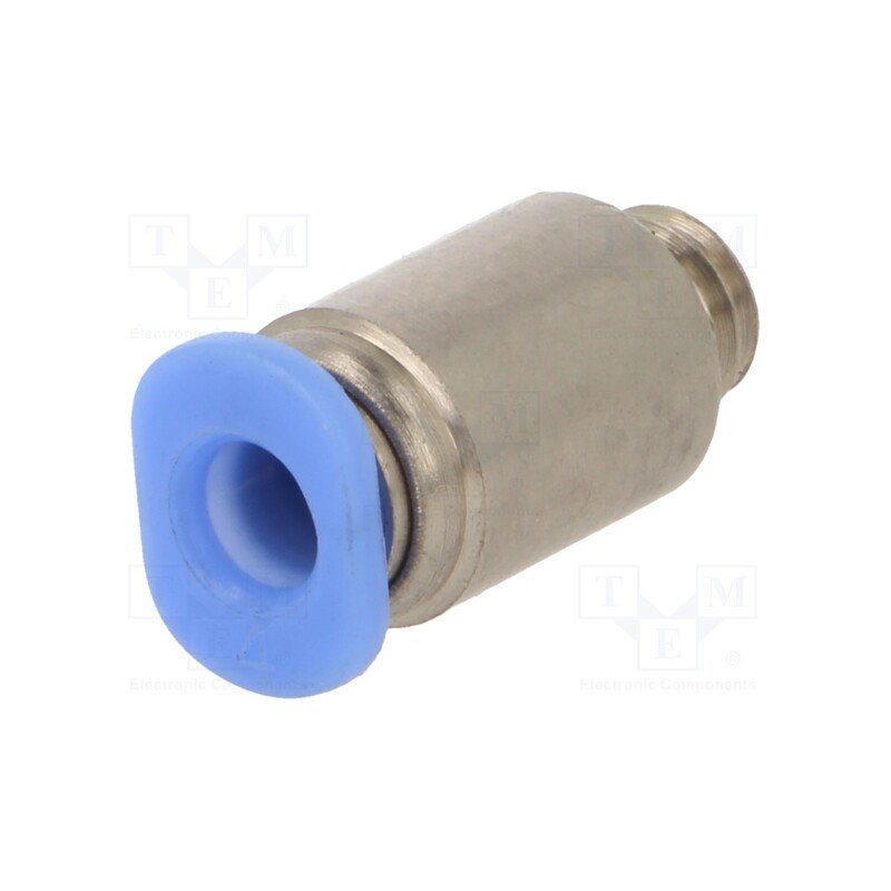 10 pcs : POC-64 - Push-in fitting, straight, -0.95÷10bar, nickel plated brass