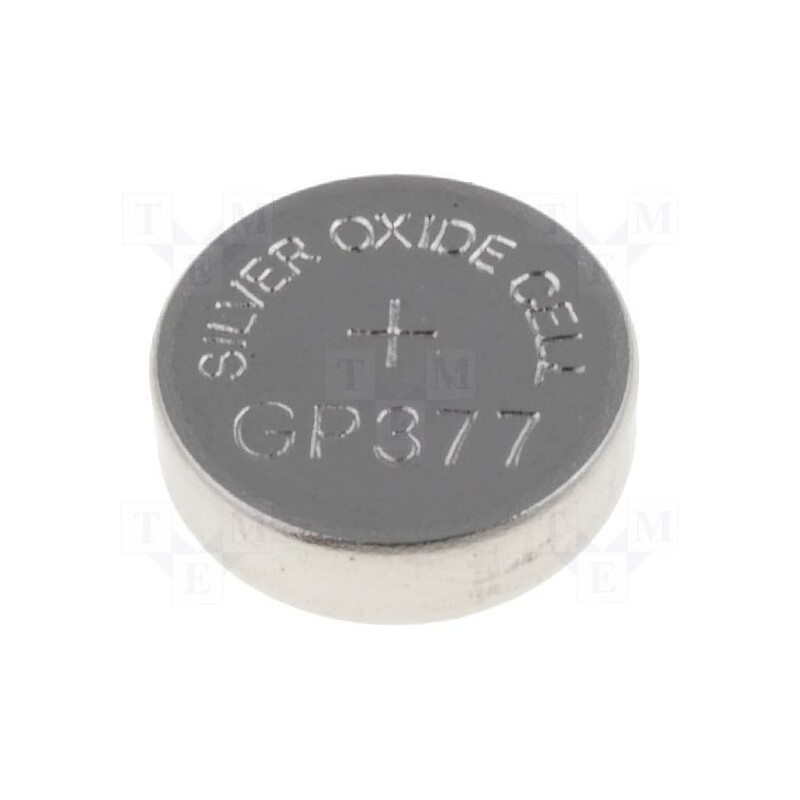 10 pcs : 377/SR626SW GP B1 - Battery: silver, 1.55V, coin,R626,SR626,SR66, non-rechargeable