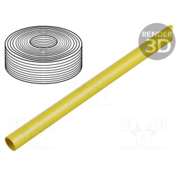 20 m : 551480 - Pneumatic tubing, -0.95÷10bar, polyetylene, PEN, yellow, -30÷60°C