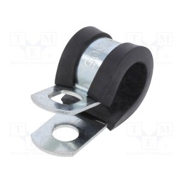 10 pcs : LKD1505 - Fixing clamp, ØBundle : 11.1÷12.7mm, W: 13mm, steel, SL, W1