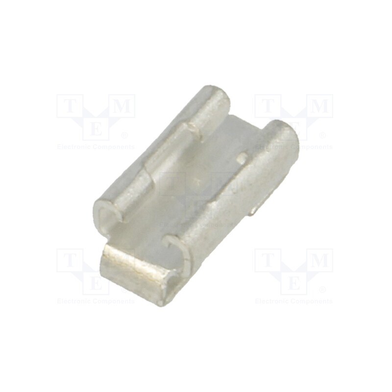 10 pcs : 3569 - Terminal: flat, 2.8mm, 0.8mm, female, SMT, brass, tinned, horizontal